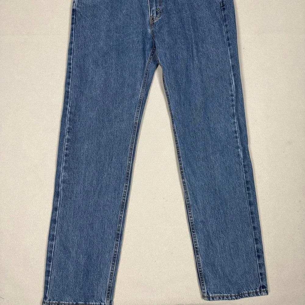 Levis 505 Jeans Mens 36X34 Blue Regular Fit Straight Leg Denim Pants 5-Pocket
